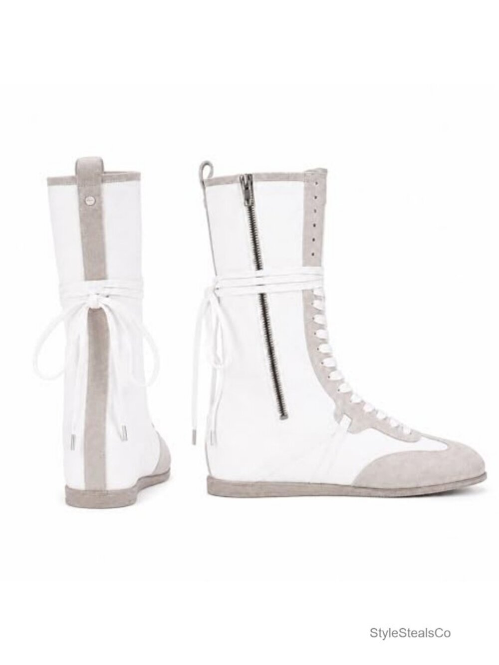 Suede High Top Lace Up Fashion Sneakers Women Casual Streetwear Athletic Boots